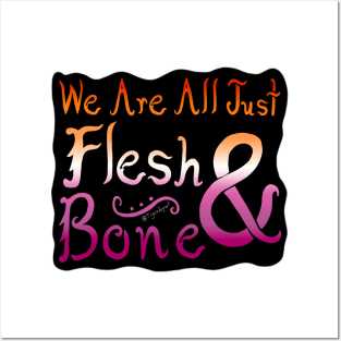 We Are All Just Flesh & Bone! Lesbian Pride Posters and Art